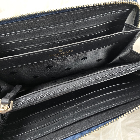 Kate Spade Zip Around Wallet Briar Lane Paper Rose - Picture 6 of 15